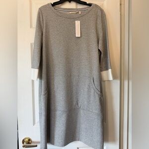 Soft Surroundings Dress Gray size XL Corryn Sweatshirt Jersey NWT